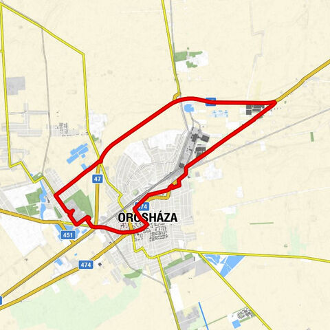 Orosháza - La Vera Piedone Pizzéria - Jézus Szíve-templom - Gyopárosfürdő