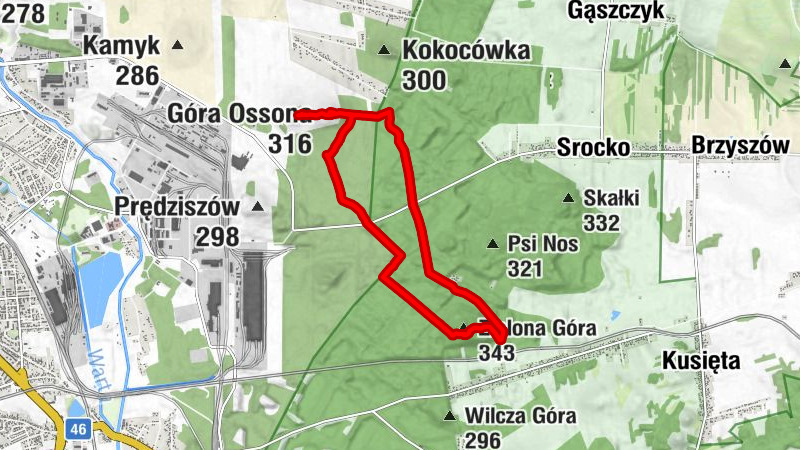 Zielona Góra - Jaskinia w Zielonej Górze - Góra Ossona - Mirów