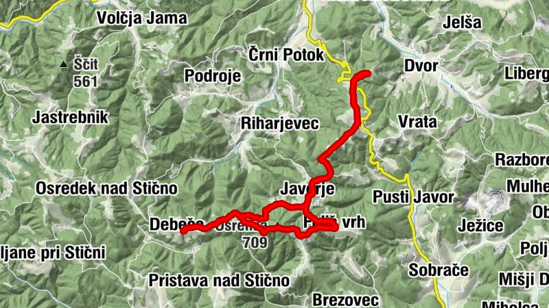 Bogenšperk - Osrenca - Mali Špivec - Felič vrh