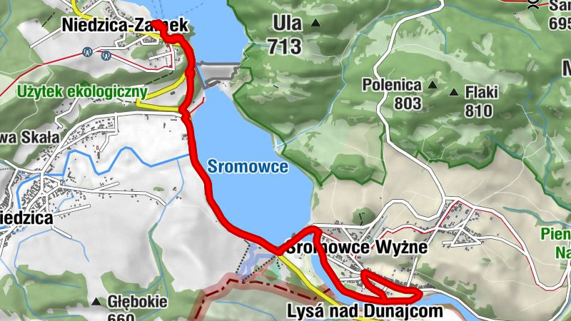 Sromowce Wyżne - Wieś - Ulica - Kamieniec