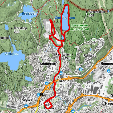Nordtvet - Nedre Ammerud - Nedre Grorud - Burulla