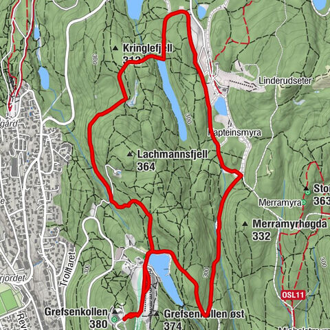 Grefsenkollen - Oslo - Grefsenkollen øst
