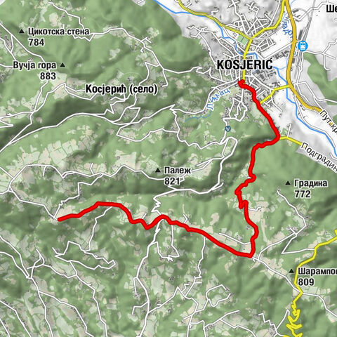 Косјерић - превој Клупе - Park