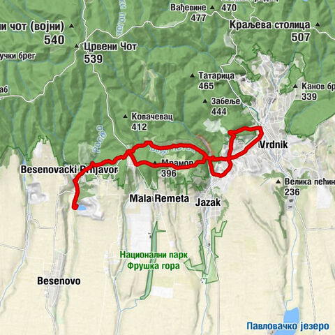Мала Ремета - Росово - Бешеновачки Прњавор - Јазак