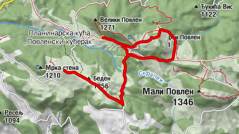 Планинарска кућа „Повленски кућерак“ - Маџарија - Беден - Средњи Повлен