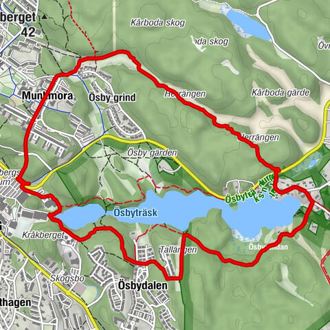 Gustavsberg - Munkmora - Ösbydalen - Äventyrslek Gustavsberg