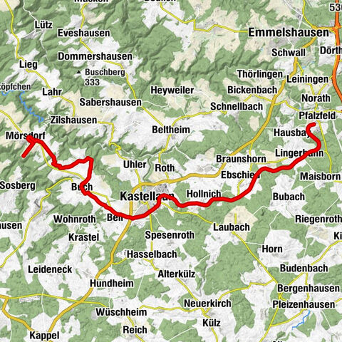 Pfalzfeld - ponte sospeso Geierlay