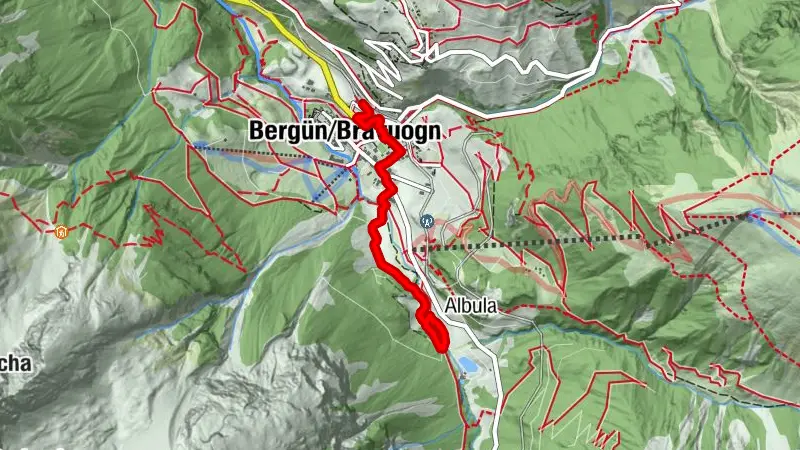 Camping Bergün con passeggino