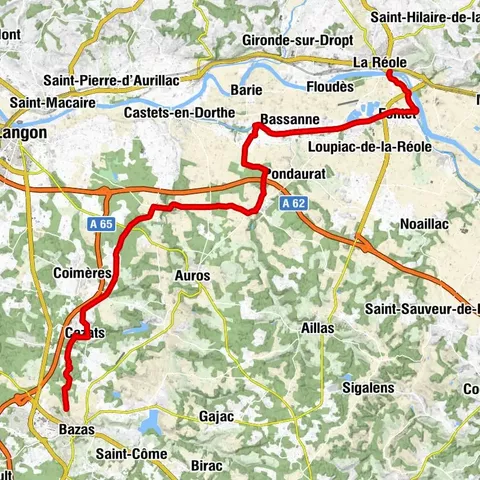 Tour de Gironde in bicicletta: tappa 4 - La Réole / Bazas