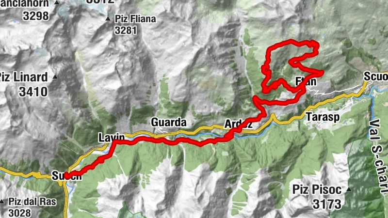 442.01 Engiadina Bassa Etappe 1 Susch - Ftan