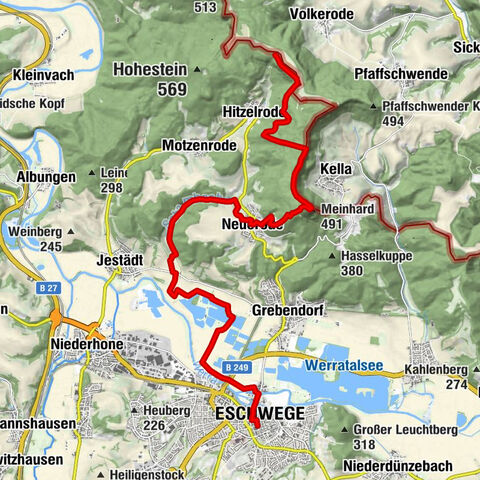 7. Sezione Werra-Burgen-Steig Hessen - Nastro Verde Escursionistico