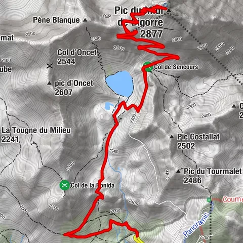 Le Lac d'Oncet et le Pic du Midi de Bigorre