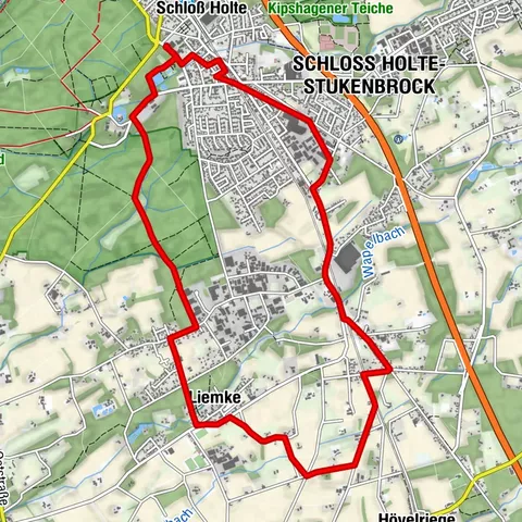SHS 2: Holter Wald und Liemker Wiesen | lokaler Radrundweg in SHS