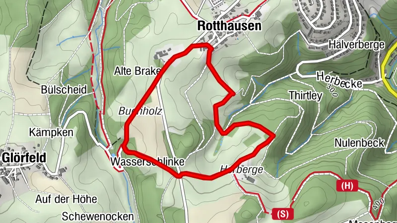 A8 -kleiner Rundweg mit Weitblick von Rotthausen