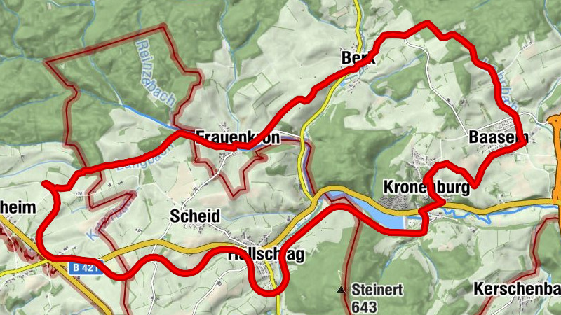 EifelRadSchleife 5 "Kronenburger See"