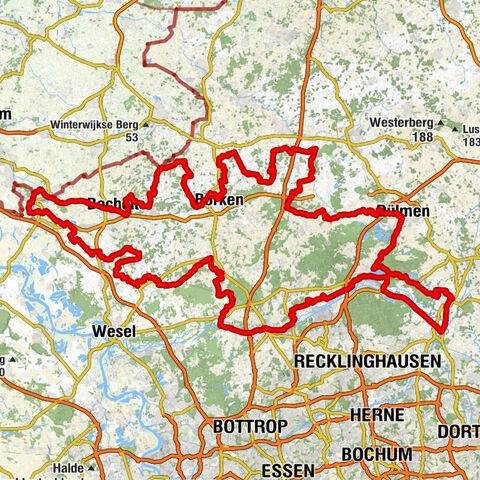 Hohe Mark RadRoute Rundkurs