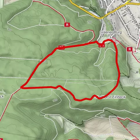 Rundwanderung Greener Wald - Burgweg, Einbecker Weg