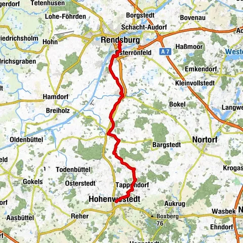 Ochsenweg-Etappe: Von Hohenwestedt nach Rendsburg