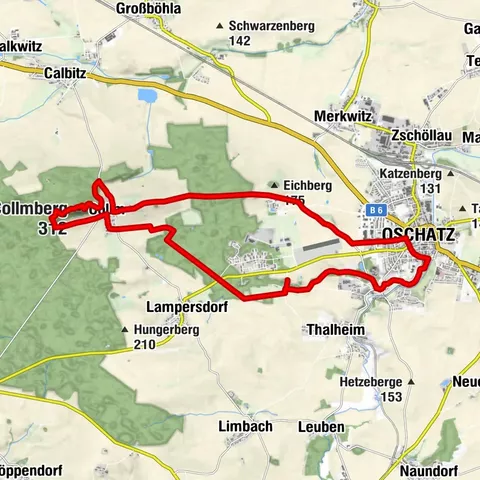 Rundwanderung von Oschatz zum Collm