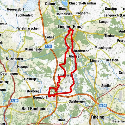 Lütje Fente-Route – Durch die Emsauen zur Else