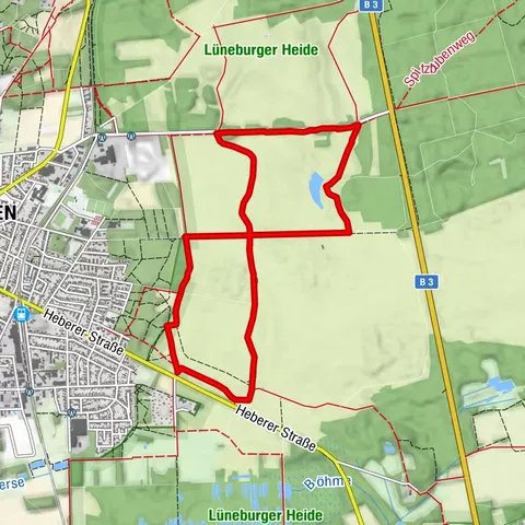 Wanderweg 35 M durch das Naturschutzgebiet Osterheide in Schneverdingen