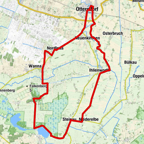 De Moorpadd - Radrundweg entlang des Ahlenmoors