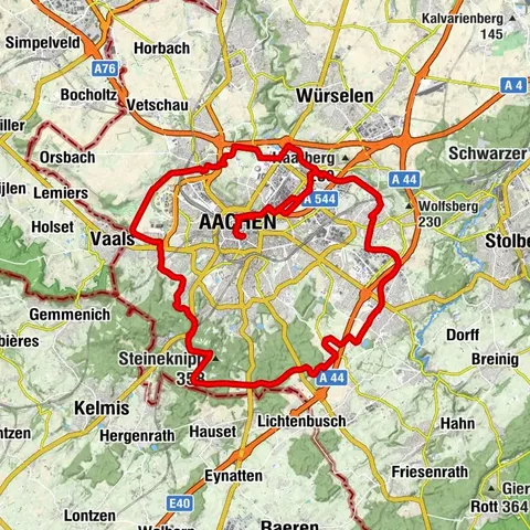 Die Aachenrunde - eine Torte zum Radeln