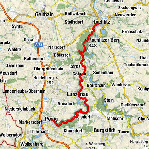 Muldental-Wanderweg Etappe Penig-Rochlitz