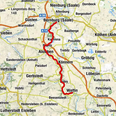 Saale - Etappe 16 am Blauen Band - Von Kloschwitz nach Bernburg