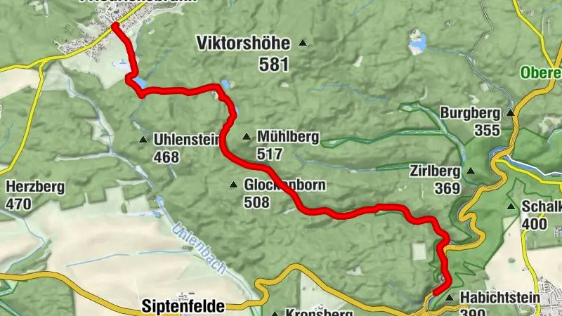Durchs Friedenstal nach Alexisbad