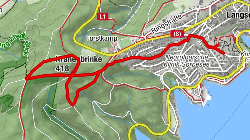Nordic Walking Park - Blaue Strecke