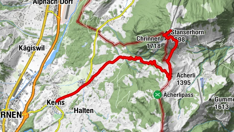 Kerns - Ächerli - Stanserhorn