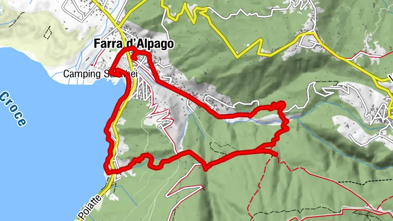 Anello Nordic Walking Poiatte -  Madonna del Runal