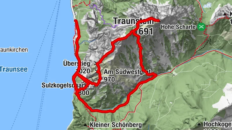 Traunstein / Naturfreunde rauf - Mairalm runter