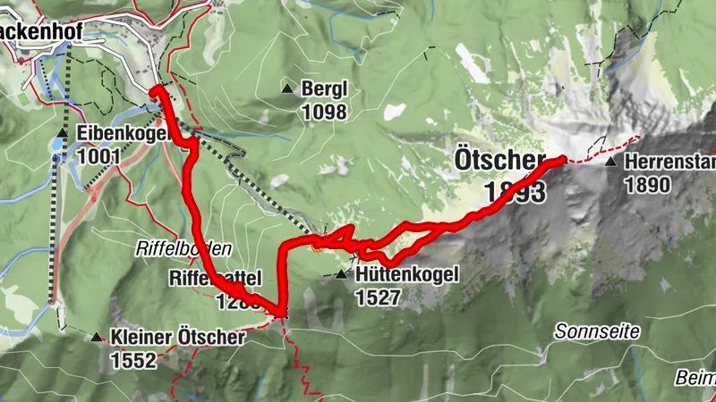 schirmbar - ötschergipfel