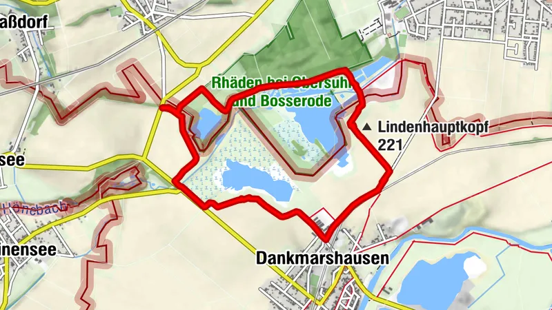 Rundweg durch das Vogelschutzgebiet Rhäden