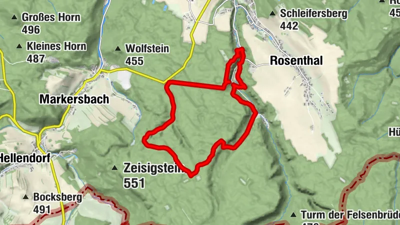 Von den Herkulessäulen zum Moorteich im Landschaftsschutzgebiet Sächsische Schweiz