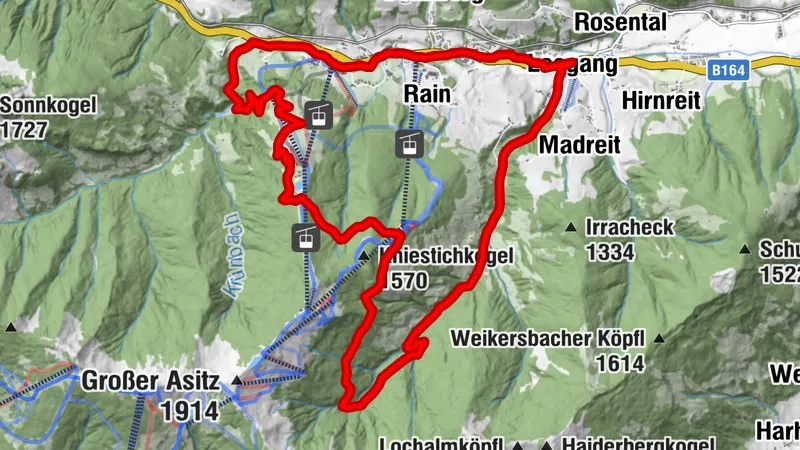 An den Schauplätzen des Mountainbike Weltcups Leogang - Etappe der Tour de Champions in Österreichs größter Bike-Region