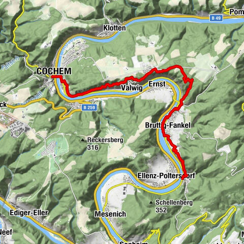 Moselsteig tappa 18: Beilstein – Cochem