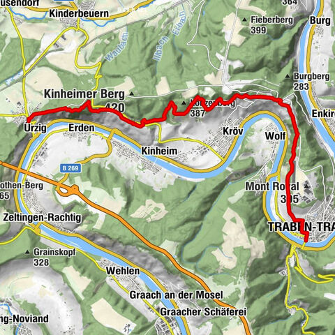 Moselsteig tappa 12: Ürzig – Traben-Trarbach