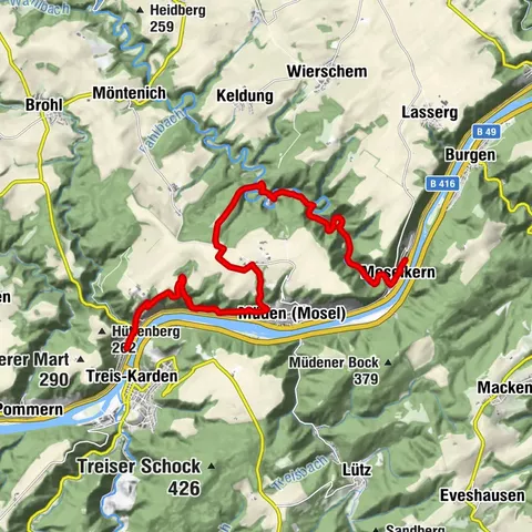 Moselsteig tappa 20: Treis-Karden – Moselkern
