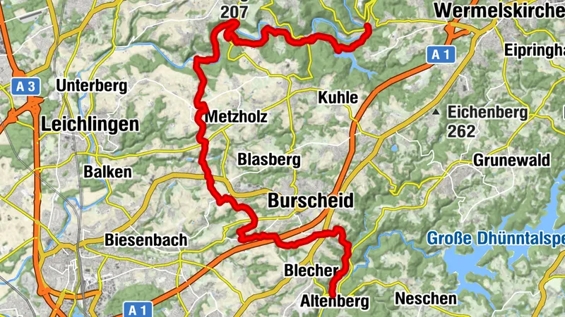 Bergischer Weg mit den NRWanderer Solingen-Burg - Odenthal-Altenberg