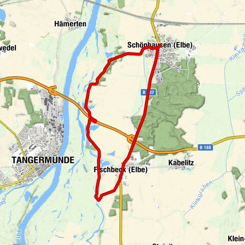 kleine Bismarcktour - Radeln nach Zahlen im Elb-Havel-Winkel