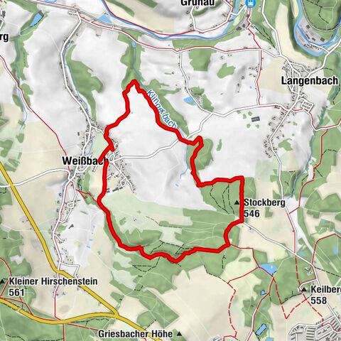 Weißbach - Hermannsgrab- Klingerbachtal - Silbersee - Weißbach ,Langenweißbach, Deutschland Langenweißbach, Deutschland