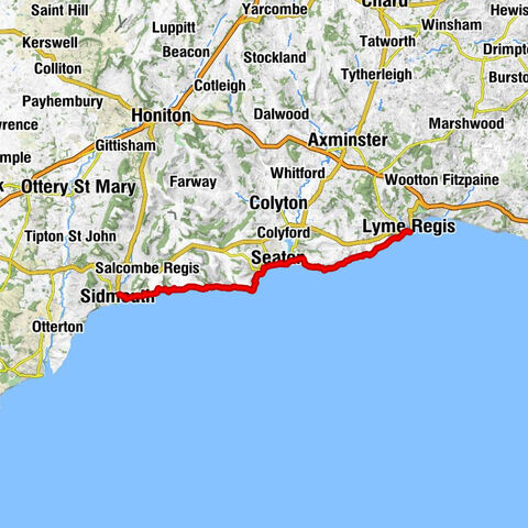 Von Sidmouth nach Lyme Regis (UK)