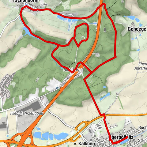 Percorso circolare - percorso circolare del Born - Oberpöllnitz