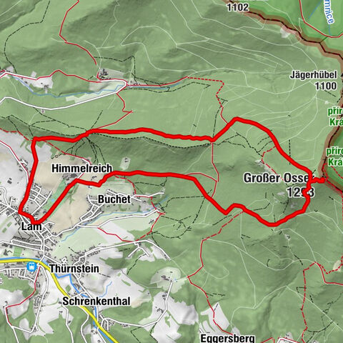 Künischer Grenzweg auf den Osser