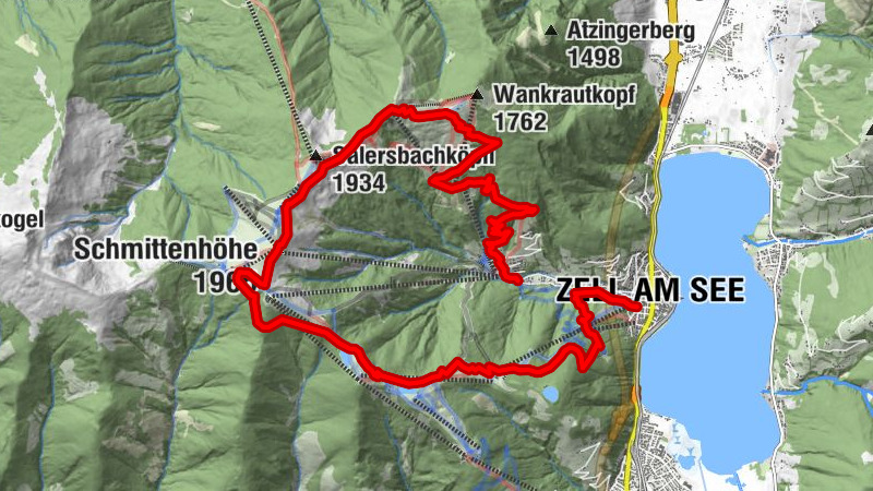 Höhenpromenade - Sonnalm - Schmittenhöhe - Variante 1 (Top)