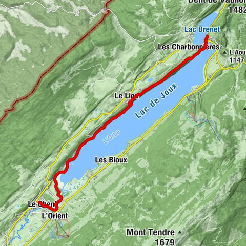 Sur les rives du Lac de Joux