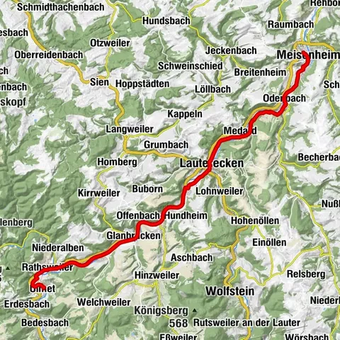 Percorso ciclabile Glan-Blies - Tappa 4 (Ulmet - Meisenheim)